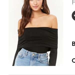 Fold-over Off-the-Shoulder Top